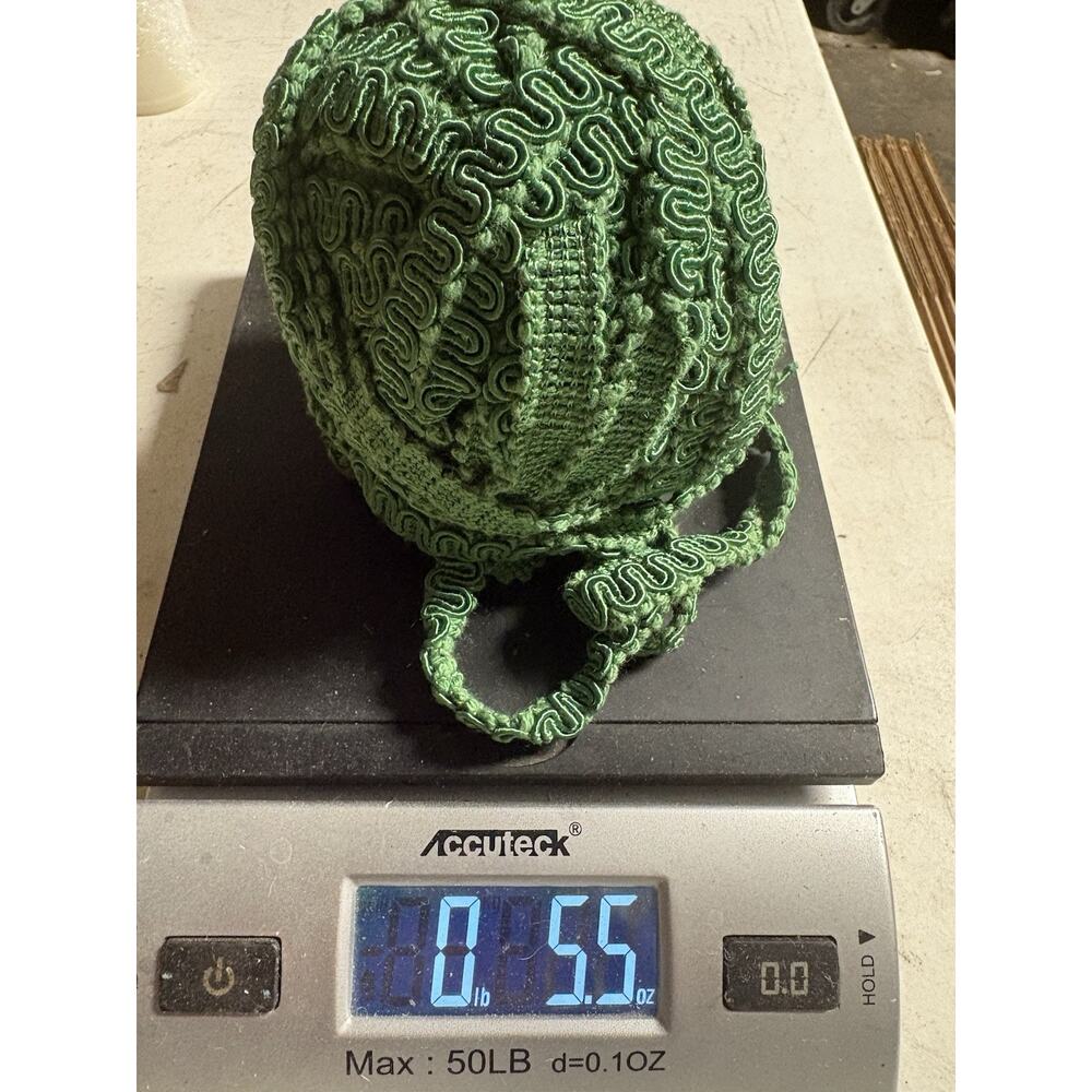 Ball Of Green Scroll Trim Gimp Sewing Craft Embroidery 5.5 Ounces